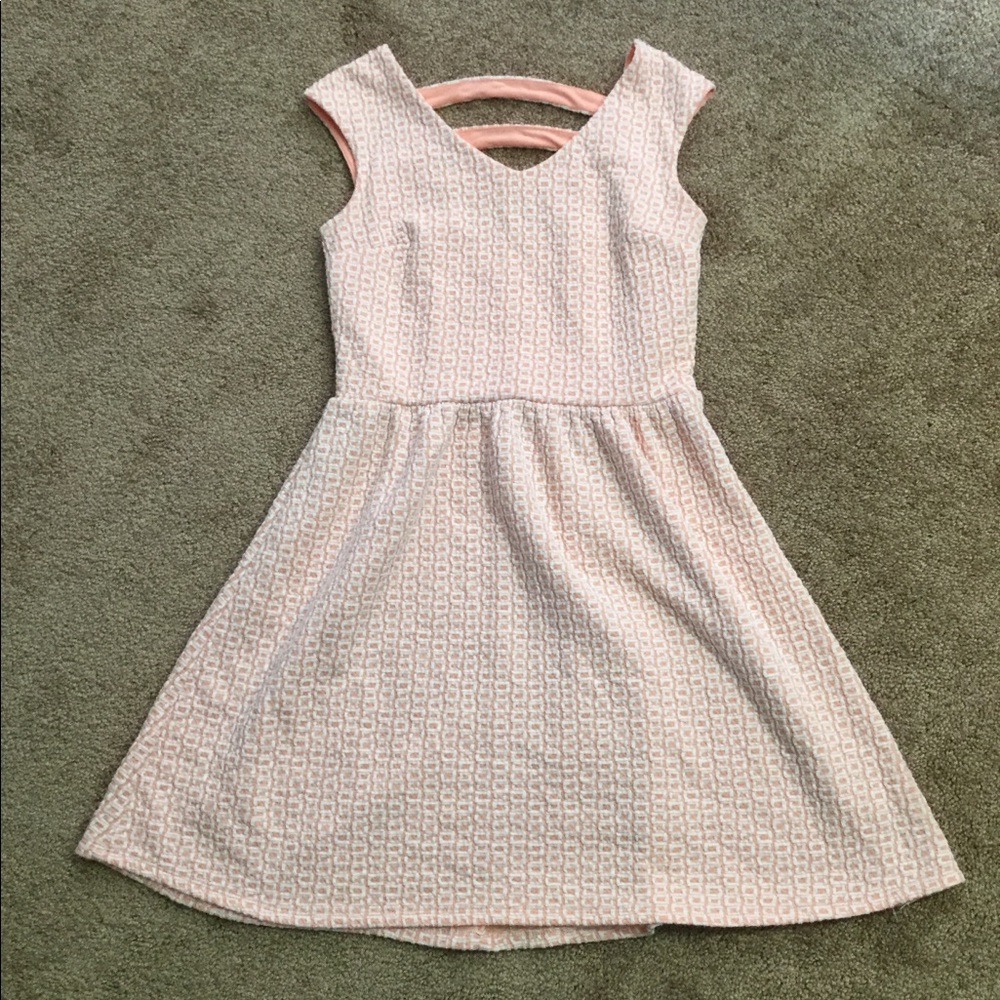 Orange And White Dress